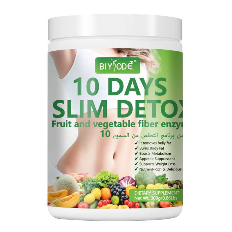 Biyode 10 Days Slim Detox Weight Control Promote Digestion Fat Burning Fruit and Vegetable Powder Tea Bag